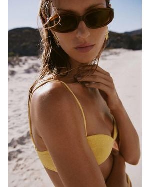 Mango Resin Frame Sunglasses - Brown