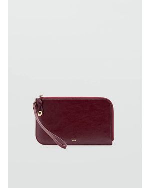 Mango Mini Beaded Pochette - Purple