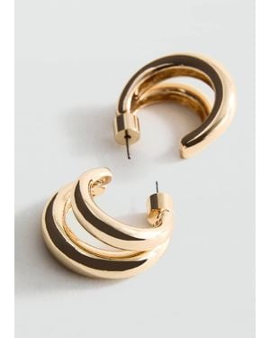 Mango Double Hoop Earrings - Natural