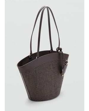 Mango Natural Fiber Carrycot Chocolate - Multicolor