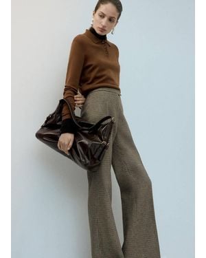Mango Shoulder Bag With Buckles Detail - Green