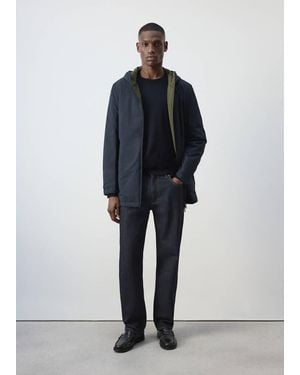 Mango Water-Repellent Reversible Parka Night - Multicolor