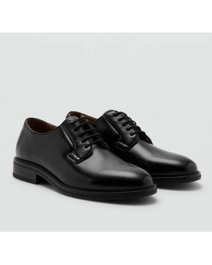 Mango Blucher Suit Shoes - Black