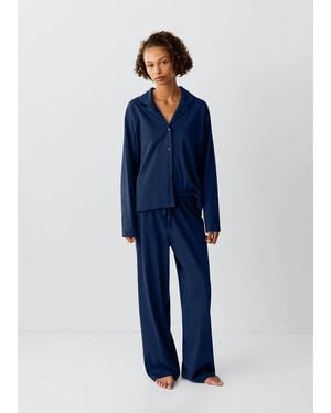 MANGO TEEN Full 100% Cotton Pyjamas - Blue