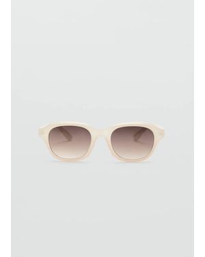 MANGO TEEN Resin Frame Sunglasses - White