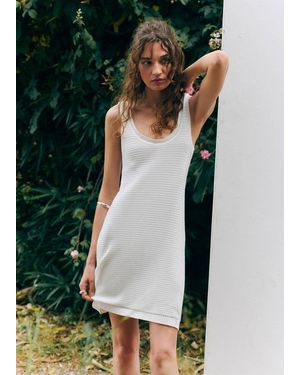 MANGO TEEN Cotton Jersey Strap Dress - Green