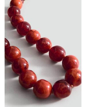 Mango Maxi Ball Necklace - Red