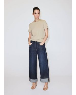 Mango 100% Cotton T-Shirt - Blue