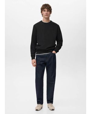 Mango Cotton Sweatshirt With Soft-Touch Lining - Black