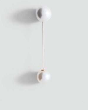 Mango Pearl Brooch - White