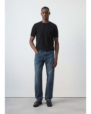 Mango Bob Regular-Fit Jeans - Blue