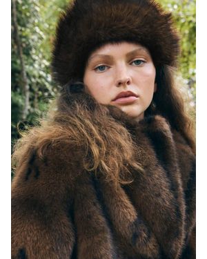 Mango Pillbox Hat - Brown