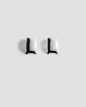 Mango Rectangular Earrings - Blue