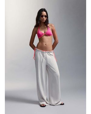 MANGO TEEN Bicolour Brazilian Bikini Bottoms - Grey