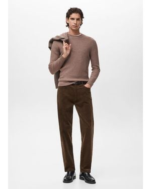 Mango Maglione Park Marrone Medio - Multicolore
