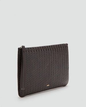 Mango Braided Pouch - Grey
