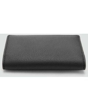 Mango Wallet With Embossed Effect - Grey