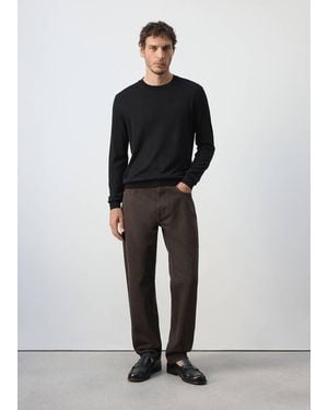 Mango Bob Regular-Fit Jeans - Black