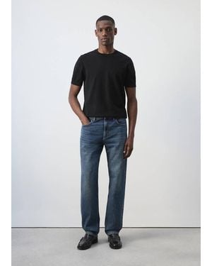 Mango Bob Regular-Fit Jeans - Blue