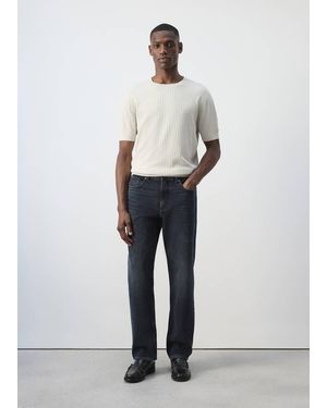 Mango Bob Regular-Fit Jeans - White