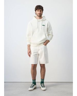 Mango Hoodie 100% Cotton - White