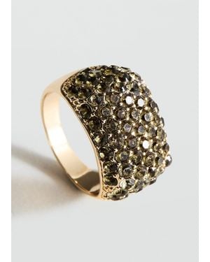 Mango Bague Cristaux Or - Métallisé