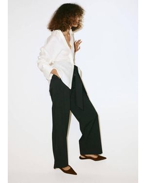 Mango Flache, Spitze Schuhe - Braun