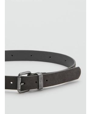 MANGO TEEN Studded Belt - Grey