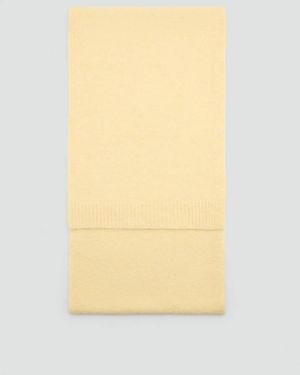 Mango Einfarbiger Strickschal - Gelb