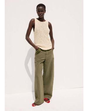 Mango Mid-Rise Balloon Jeans - Green