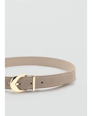 Mango Oval Buckle Belt - Multicolour