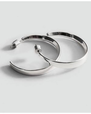 Mango Hoop Earrings - Grey