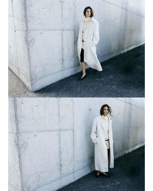 Mango Knitted Turtleneck Dress - Blue