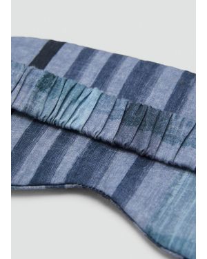 Mango Maschera Stampata Blu Inchiostro