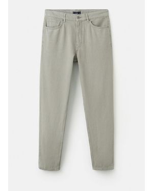 Mango Lori Tapered-Fit Jeans - Grey
