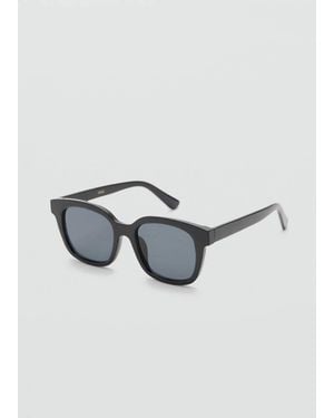 Mango Squared Frame Sunglasses - Black