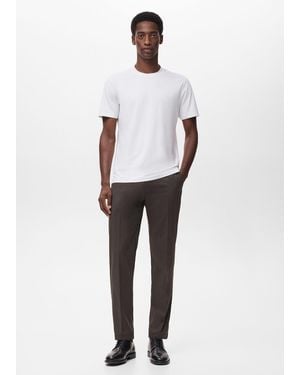 Mango T-Shirt Slim Fit Coolmax Bianco