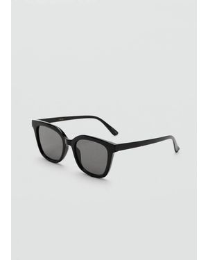 Mango Squared Frame Sunglasses - Black