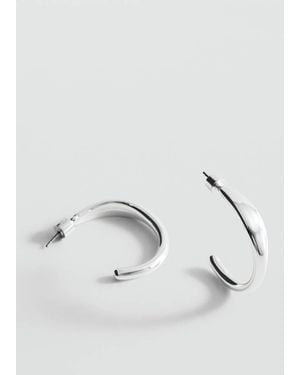 Mango Hoop Earrings - Metallic