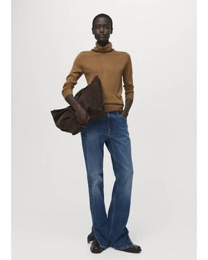 Mango Wool-Blend Turtleneck Sweater - Multicolor