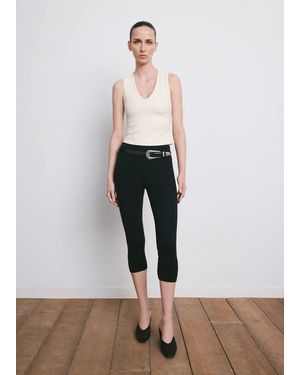 Mango Fitted V-Neck Top - White