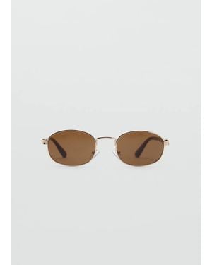 Mango Metallic Frame Sunglasses