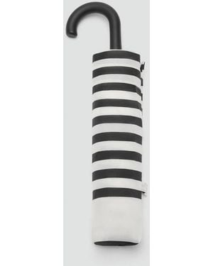Mango Stripe-Printed Umbrella - Metallic