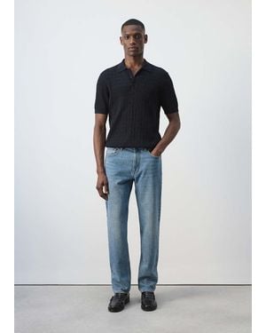 Mango Bob Regular-Fit Jeans - Blue