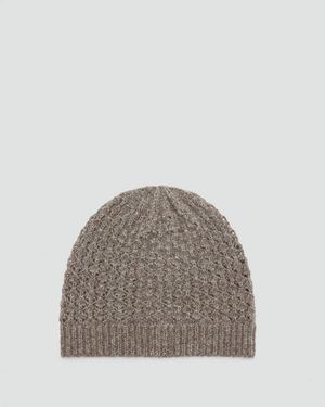 MANGO TEEN Lurex Knitted Hat - Grey