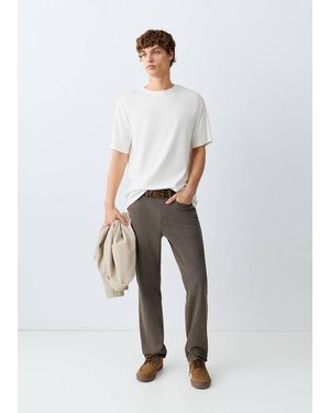 MANGO TEEN Regular-Fit Jeans - White