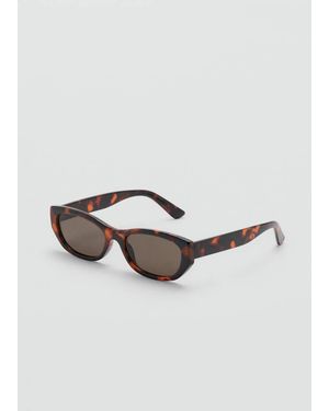 Mango Resin Frame Sunglasses - White
