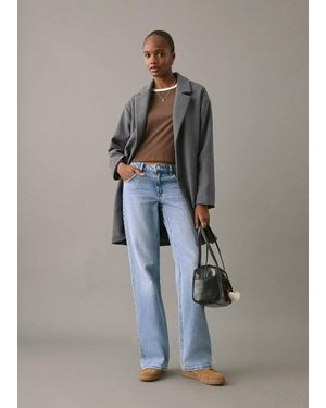 MANGO TEEN Cloth Midi-Coat - Grey