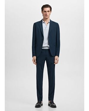 Mango Giacca Completo París Super Slim-Fit Indaco - Blu
