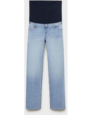 Mango Maternity Straight Jeans - Blue